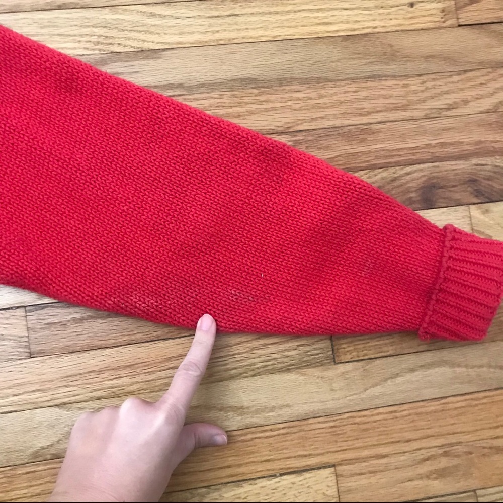 Vintage Christmas Cardigan Knitted by Hand - Picture 9 of 12
